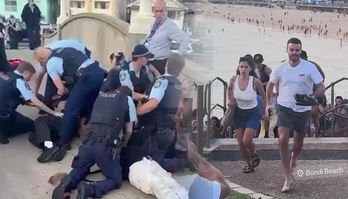 &Uuml;nl&uuml; plaja ter&ouml;r saldırısı: Sidneylilerin panik anı kamerada