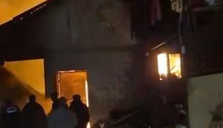 Kahramanmaraş’ta ahır ve garajda çıkan yangın söndürüldü