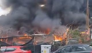 Sarıyer'de iş yerinde yangın