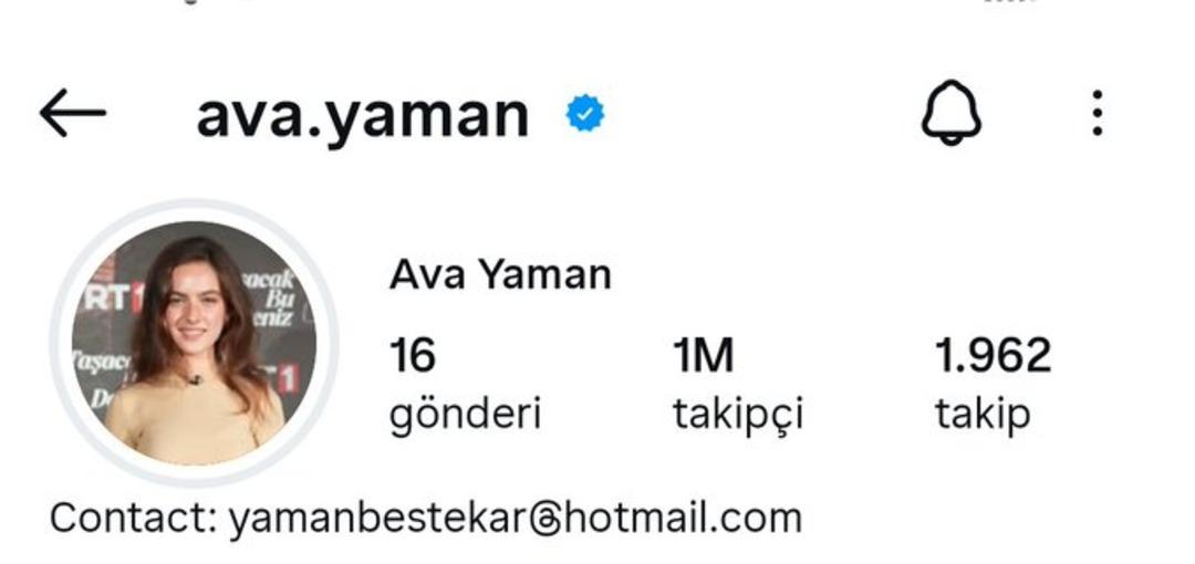 Taşacak Bu Deniz’in Eleni’si Ava Yaman ın Instagram ı 1 milyonu buldu 1