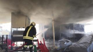 Kırıkhan’da evin çatı katı alevlere teslim oldu