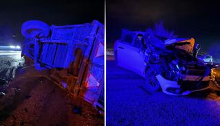 Tokat'ta otomobil traktörle çarpıştı: 4 yaralı