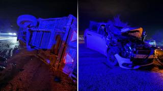 Tokat'ta otomobil traktörle çarpıştı: 4 yaralı