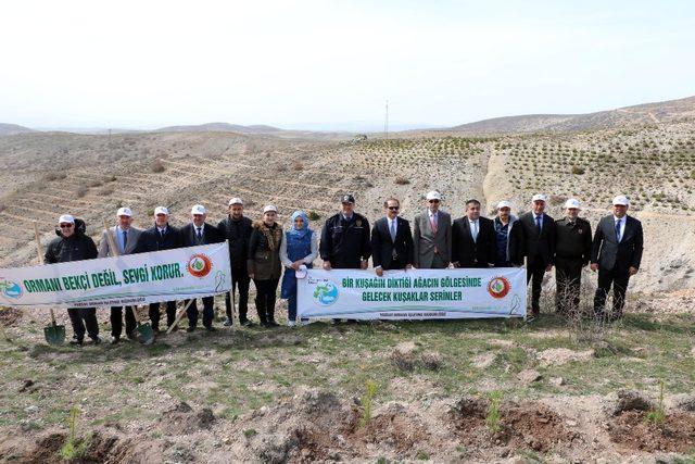 Yozgat’ta 700 fidan toprakla buluştu