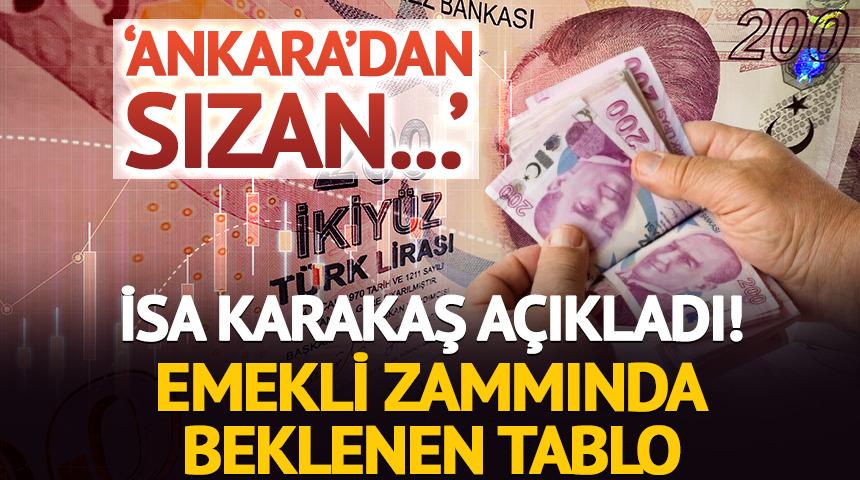 'Ankara'dan sızan' deyip a&ccedil;ıkladı: Emekli zammında beklenen tablo