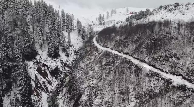 Düzce’nin yüksek kesimleri karla kaplandı 2