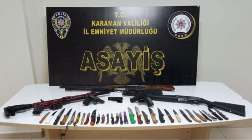 Karaman&rsquo;da aranan 10 kişi tutuklandı