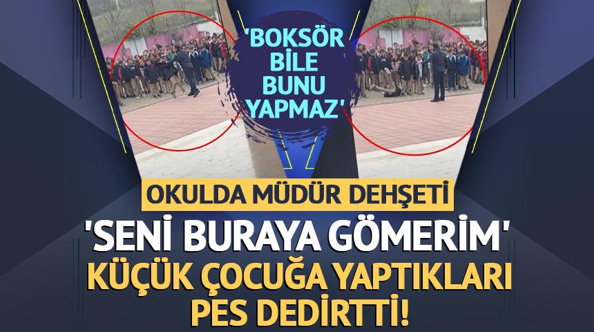 &Ouml;ğrenciyi yakasından tutup yere attı! 'Seni buraya g&ouml;merim'