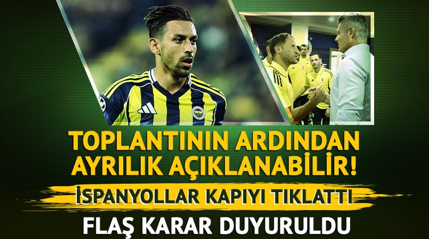 Fenerbah&ccedil;eli İrfan Can Kahveci ayrılıyor mu? İspanyollar geliyor