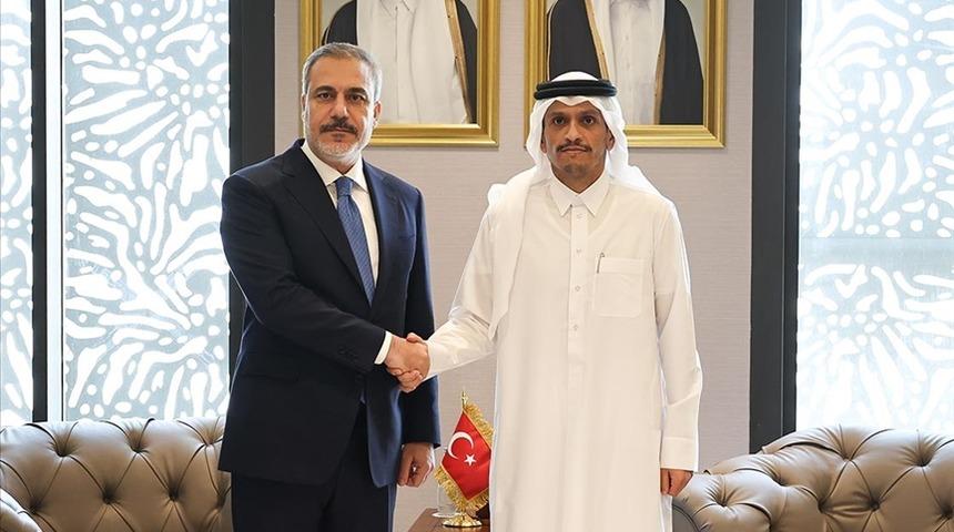 Dışişleri Bakanı Fidan, Katarlı mevkidaşı Al Sani ile telefonda Gazze Barış Planı'nı g&ouml;r&uuml;şt&uuml;