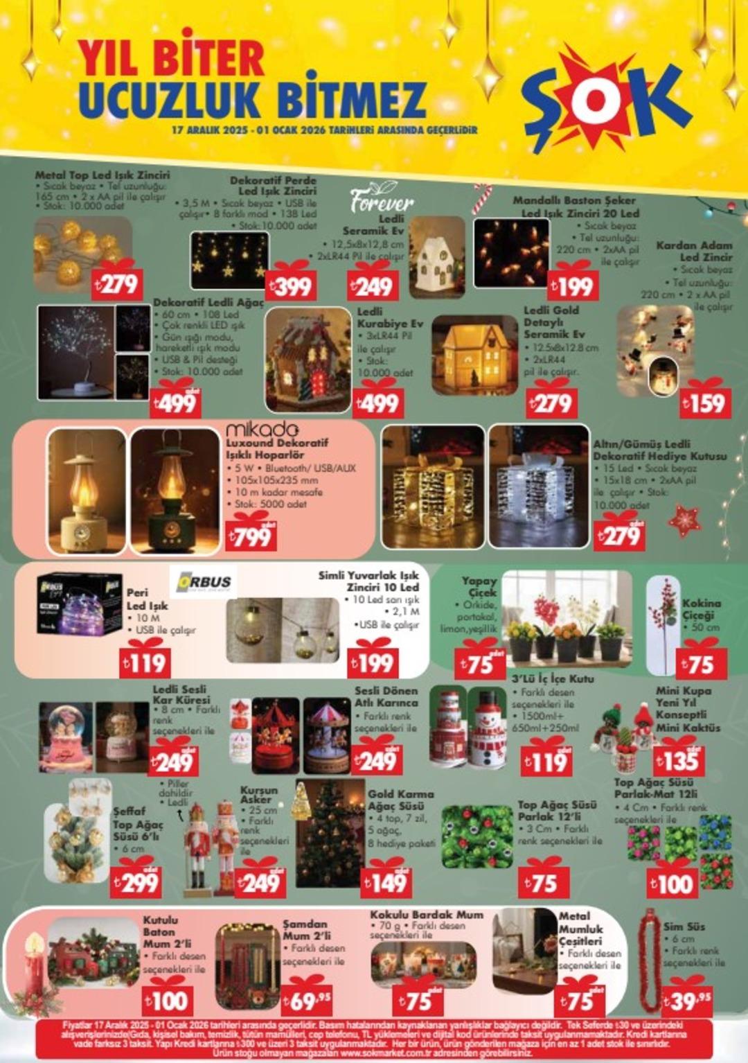 ŞOK a yılbaşı temalı ürünler geliyor! 17 Aralık2025 ŞOK aktüel katalog yayınlandı! 7
