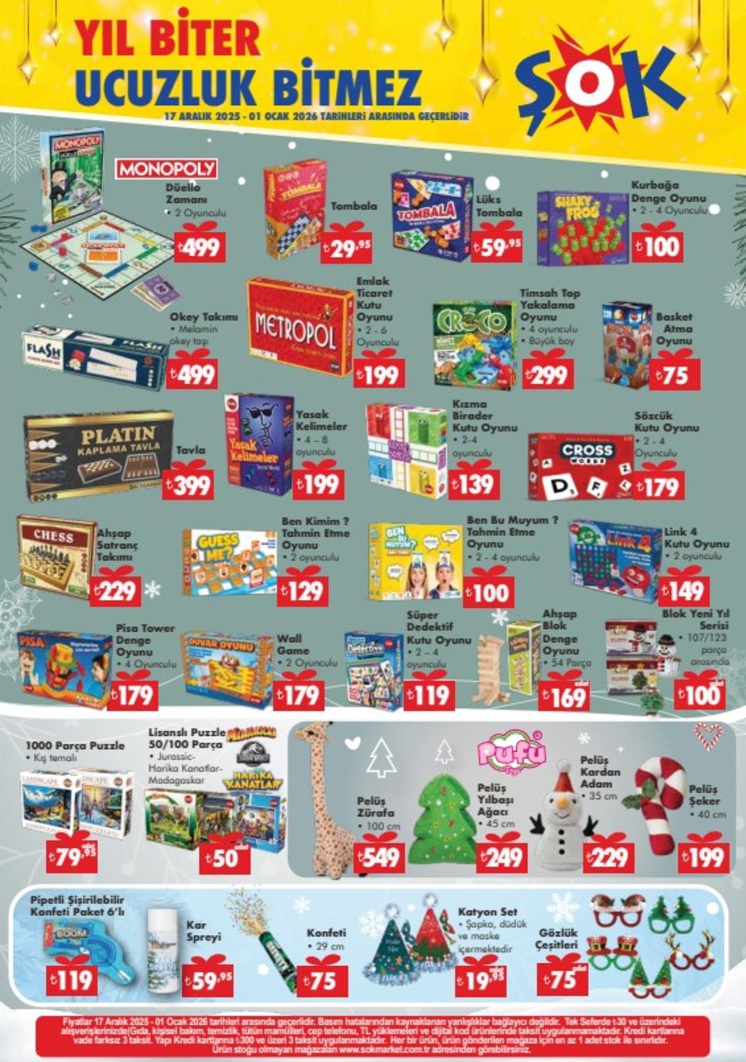 ŞOK a yılbaşı temalı ürünler geliyor! 17 Aralık2025 ŞOK aktüel katalog yayınlandı! 8