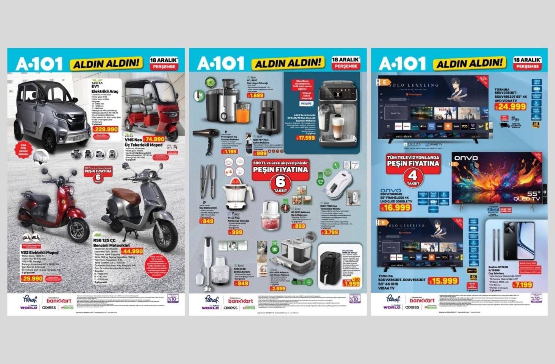 A101'e Philips LatteGo Makinesi geliyor! 18 Aralık 2025 A101 katalog yayınlandı! - Finans haberlerinin doğru adresi - Mynet Finans Haber