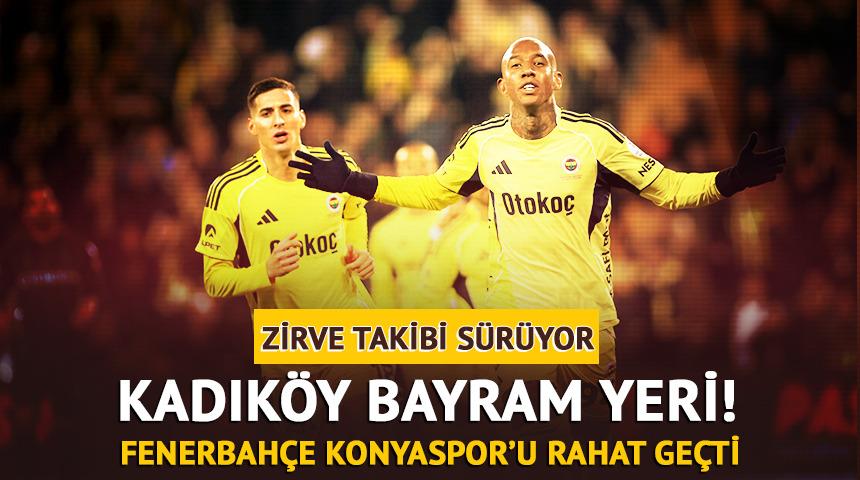 Fenerbah&ccedil;e Konyasor'u farklı ge&ccedil;ti! Galatasaray'ı takibini s&uuml;rd&uuml;rd&uuml;