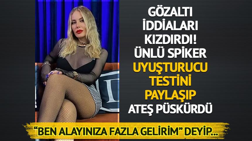 Hande Sarıoğlu uyuşturucu testini paylaşıp ateş p&uuml;sk&uuml;rd&uuml;