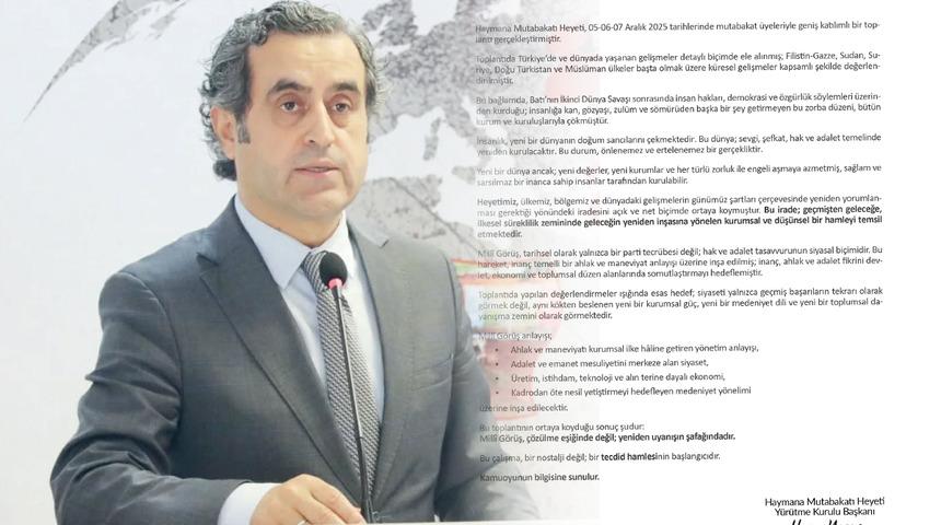 Siyaset sahnesinde yeni parti doğuyor: Haymana Mutabakatı Heyeti ilk sinyali verdi