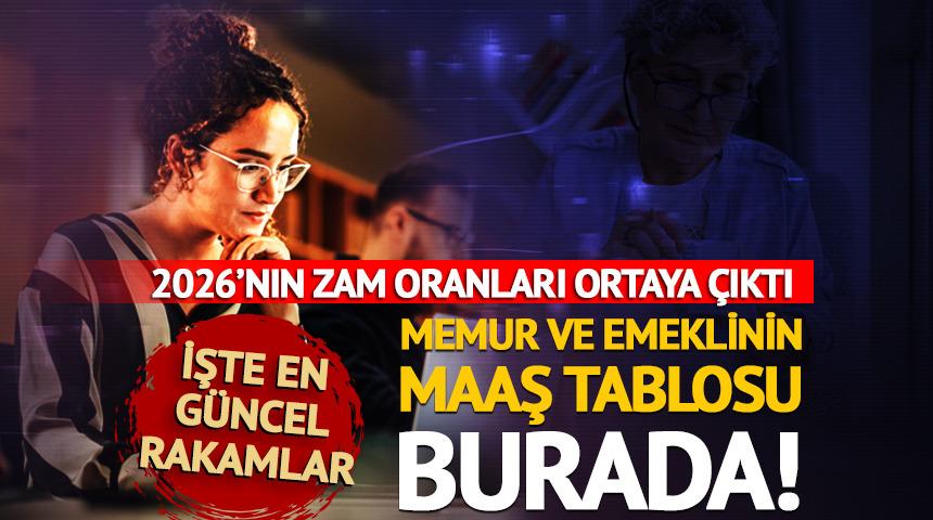 Memur ve emekli i&ccedil;in en g&uuml;ncel zam tablosu!