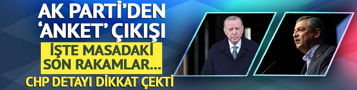 AK Parti'nin masasındaki son anket! İşte Cumhurbaşkanı Erdoğan'ın oy oranı... CHP detayı dikkat &ccedil;ekti