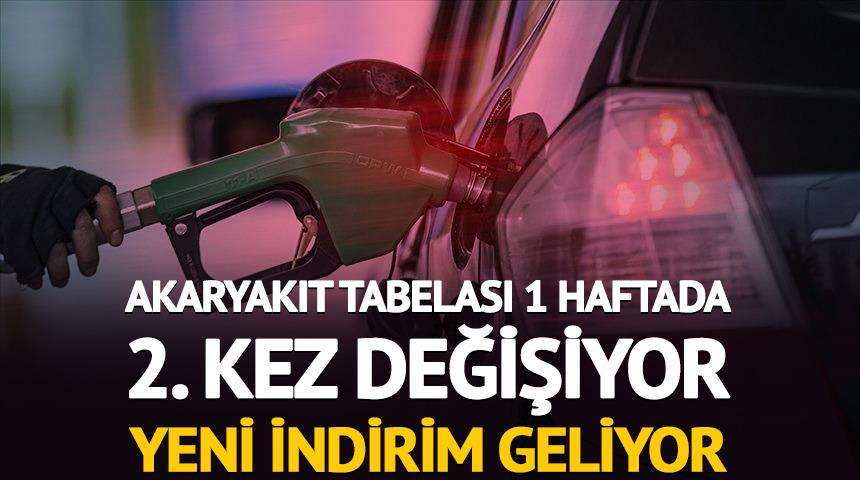 Akaryakıt tabelası 1 haftada ikinci kez değişiyor!