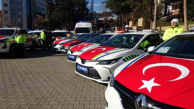 Bilecik’te emniyet ve jandarmanın araç filosu güçlendi: 67 araç hizmette alındı 1