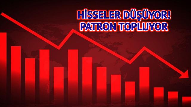 Hisseler d&uuml;ş&uuml;şte! Patron topluyor