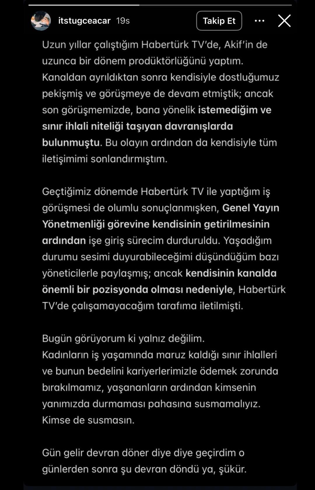 Mehmet Akif Ersoy hakkında yeni taciz iddiası! Eski Habertürk TV çalışanı açıkladı 3