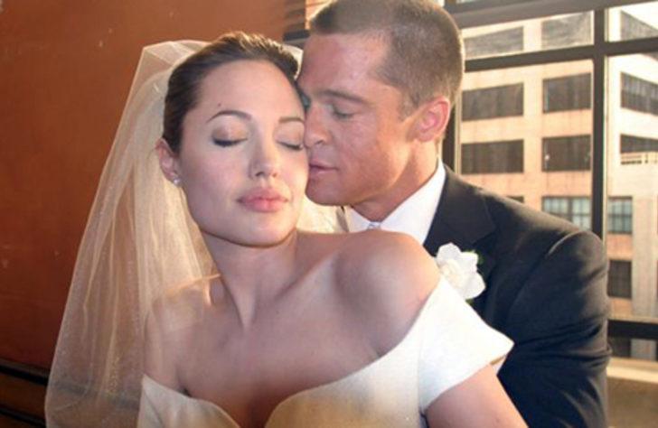 İşte Angelina Jolie'nin gelinliği