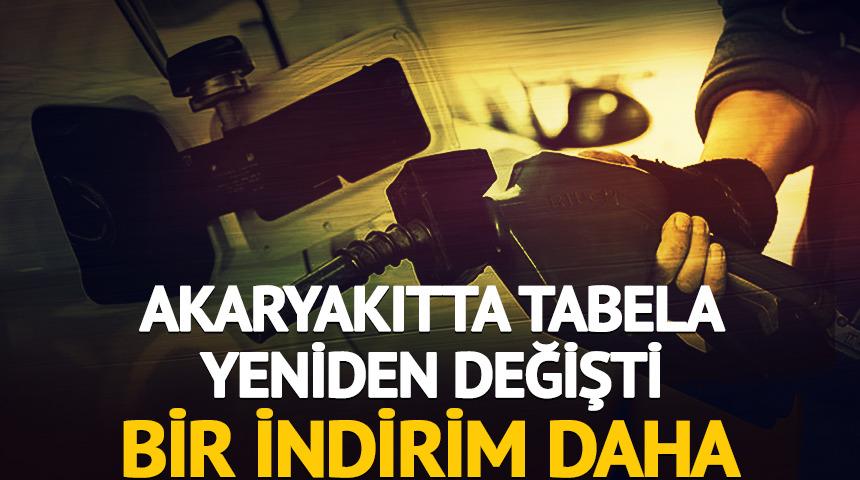 Akaryakıtta tabela tekrar değişti: Bir indirim daha geldi