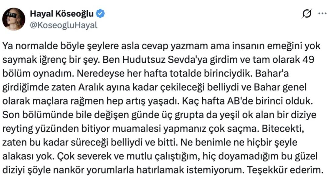 Fenomen dizi Bahar i&ccedil;in final kararı verildi! Hayal K&ouml;seoğlu a&ccedil;tı ağzını yumdu g&ouml;z&uuml;n&uuml; 3