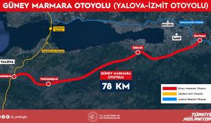 Yeni otoyol geliyor: G&uuml;ney Marmara Otoyolu! Yalova-İzmit arasında tam 78 kilometre