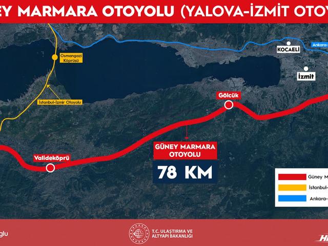 Yeni otoyol geliyor! Yalova-İzmit arasında tam 78 kilometre... Bakan Uraloğlu: 8 t&uuml;nel, 9 viyad&uuml;k, 51 k&ouml;pr&uuml; olacak