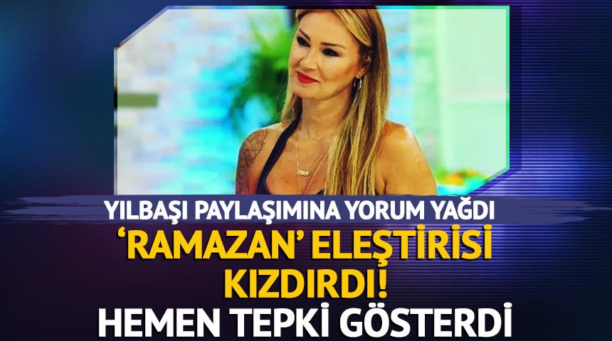 Yılbaşı paylaşımına 'Ramazan' eleştirisi geldi! Sert &ccedil;ıktı