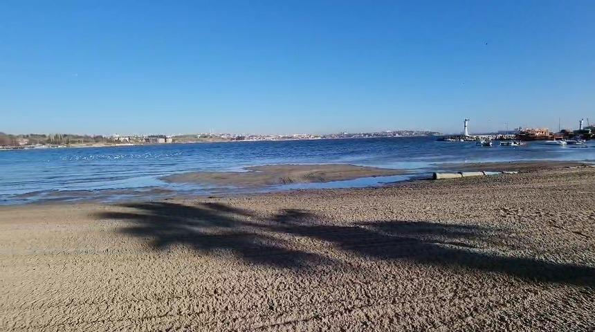 Tekirdağ&rsquo;da deniz 20 metre &ccedil;ekildi