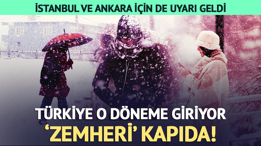 T&uuml;rkiye i&ccedil;in 'Zemheri' d&ouml;nemi geldi &ccedil;attı!