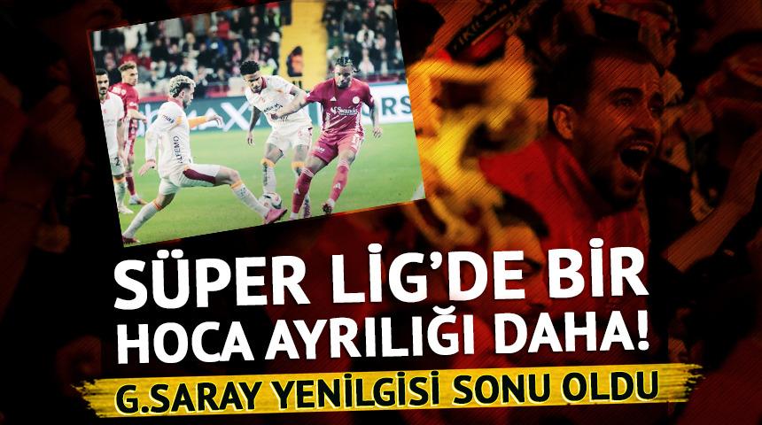 G.Saray yenilgisi sonu oldu! S&uuml;per Lig'de bir hoca ayrılığı daha 