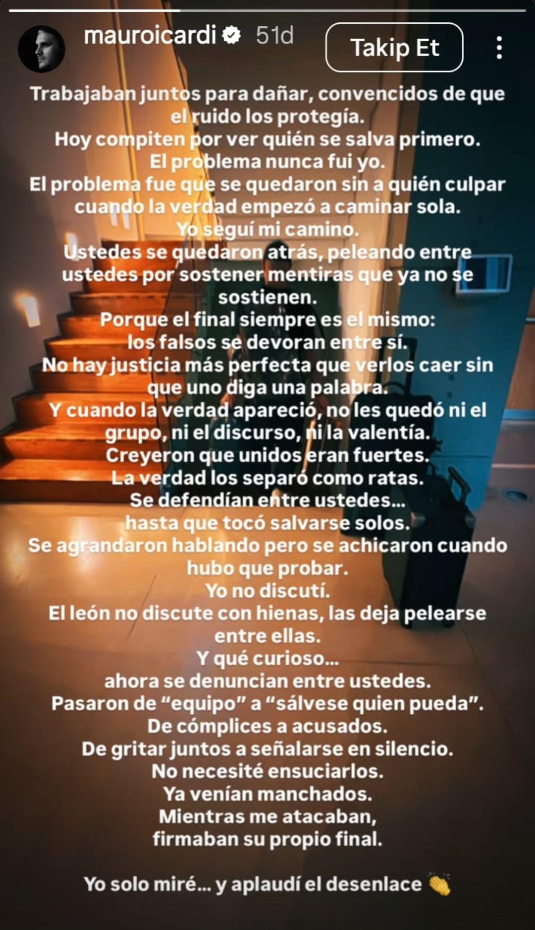 İcardi den manidar paylaşım: