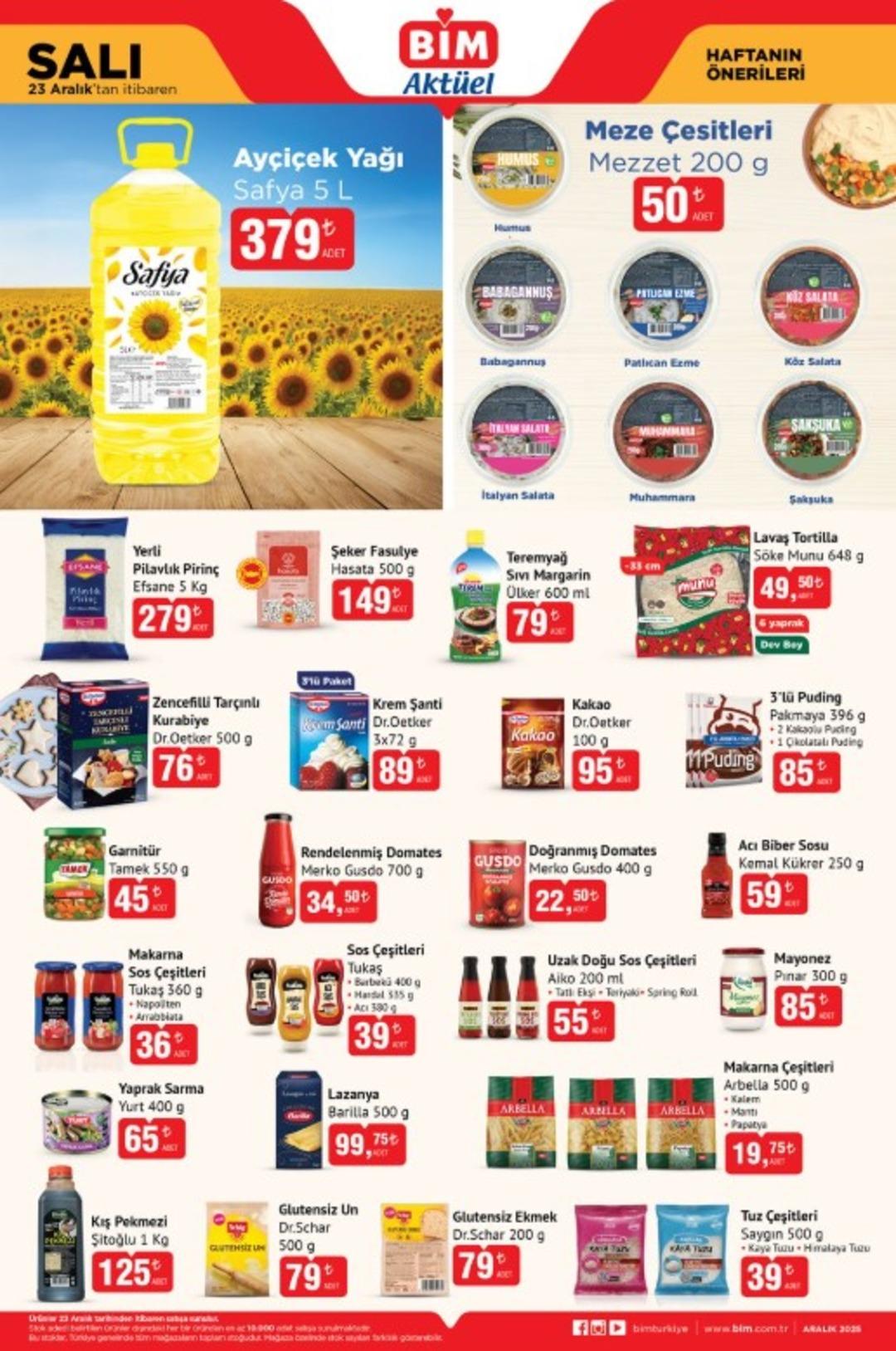 23 Aralık 2025 BİM Aktüel Haftanın Önerileri kataloğu yayında! 1