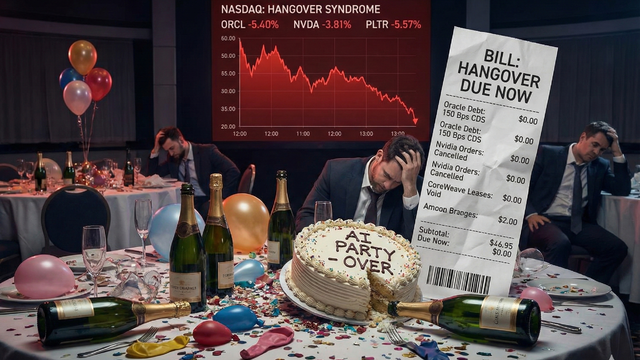 Nasdaq'ta 'Hangover' (Akşamdan Kalma) Sendromu: D&uuml;nk&uuml; Partinin Baş Ağrısı Başladı
