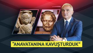 Ka&ccedil;ırılan tarihi eserler yeniden T&uuml;rkiye'de