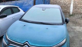 Araba camlarında buzlanma oluşmaya başladı