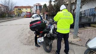 Bilecik’te motosiklet ve ATV sürücülerine yönelik denetim