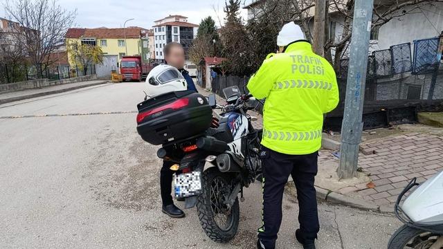 Bilecik’te motosiklet ve ATV sürücülerine yönelik denetim