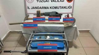 Yozgat’ta kaçak kazı yaparken suçüstü yakalandı