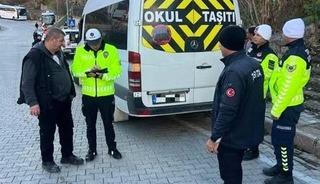 Erzincan&rsquo;da servis ara&ccedil;larına denetim