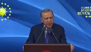 Erdoğan, K&uuml;lt&uuml;r Sanat &Ouml;d&uuml;l T&ouml;reni'nde konuştu
