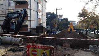 Kocaeli'de altyapı çalışması sırasında doğalgaz borusu patladı