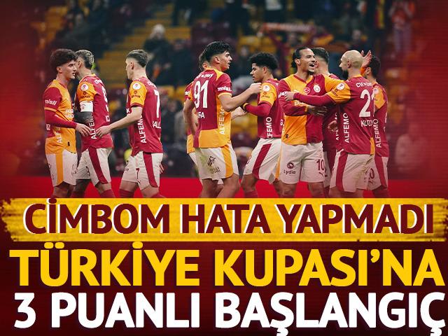 Galatasaray kupaya galibiyetle başladı! 
