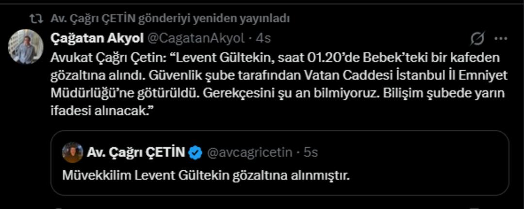 SON DAKİKA | Gazeteci Levent G&uuml;ltekin serbest bırakıldı! İlk ifadesi ortaya &ccedil;ıktı... İşte hakkındaki su&ccedil;lama 1