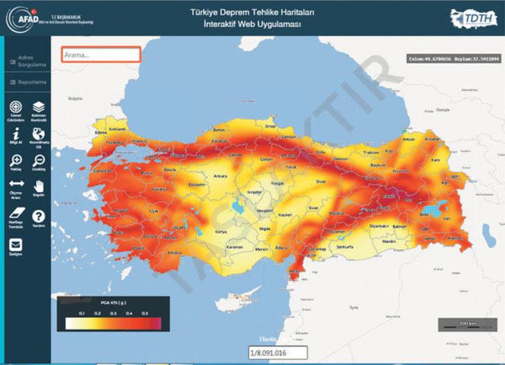 AFAD Deprem riski sorgulama: Deprem haritası yayımlandı! Ev adresini gir deprem riskini öğren!