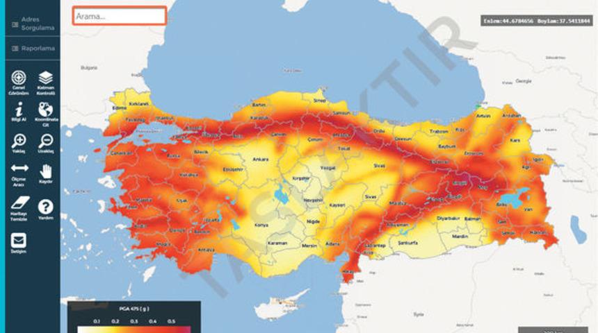AFAD Deprem riski sorgulama: Deprem haritası yayımlandı! Ev adresini gir deprem riskini &ouml;ğren!